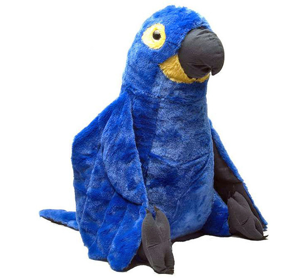 stuffed green parrot