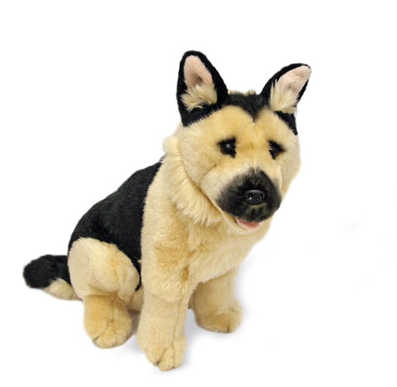 German Shepherd Dog Plush Toy Stuffed Animal 11" 28cm New 'Sargeant'
