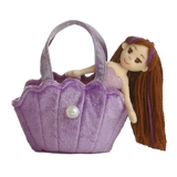 Mermaid in Sea Sparkles Purple Shell Bag - Fancy Pals Korimco