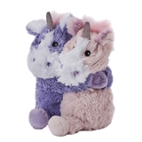 Warm Hugs Unicorns Microwaveable/Chiller Soft Toy - Cozy Plush