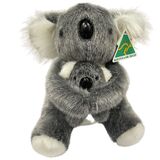 Australian Made Large Koala With Joey Soft Toy