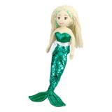 Mermaid Doll Soft Plush Toy Emerald Green - Zara