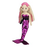 Mermaid Doll Soft Plush Toy Dark Pink - Lola