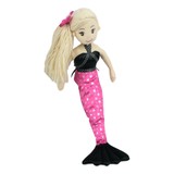 Mermaid Doll Soft Plush Toy Pink/Black - Chloe Anne