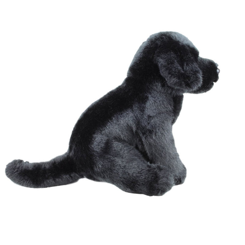 MN-359 BLACK Standing Small Leatherette Dog Puppy Plush Mannequin Doll 
