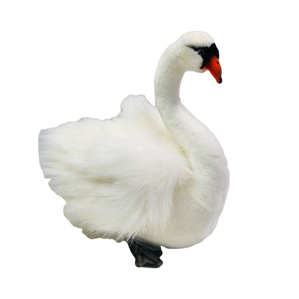 large stuffed swan