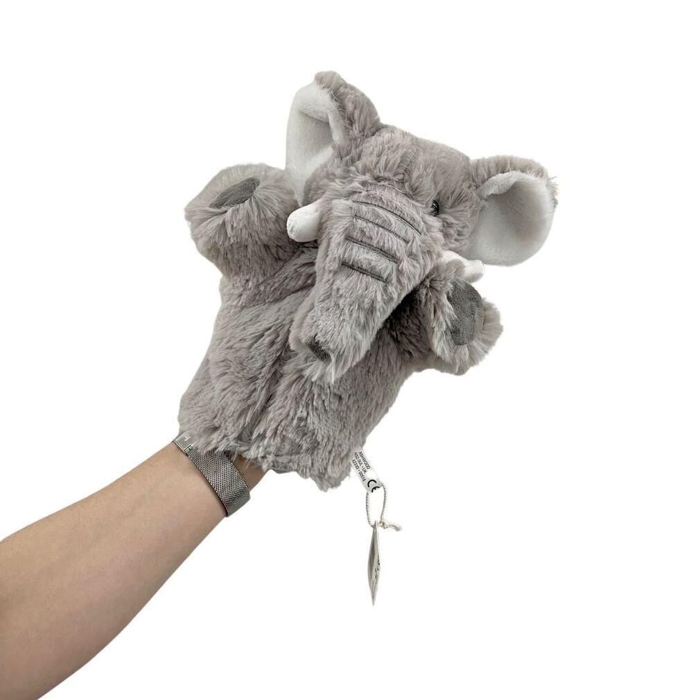Snuggle Pals Childrens Soft Plush Animal Hand Puppet Toy Hand Puppet ~ Elephant 