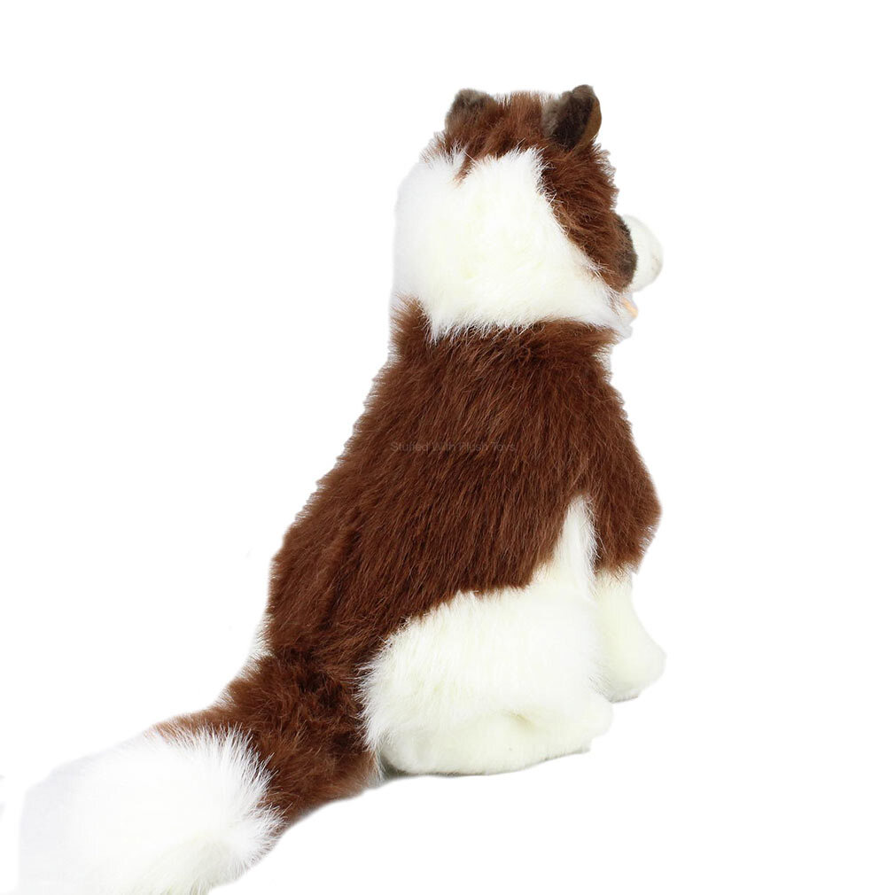 Brown Border Collie|sitting stuffed animal toy| Brandy| Bocchetta Plush ...