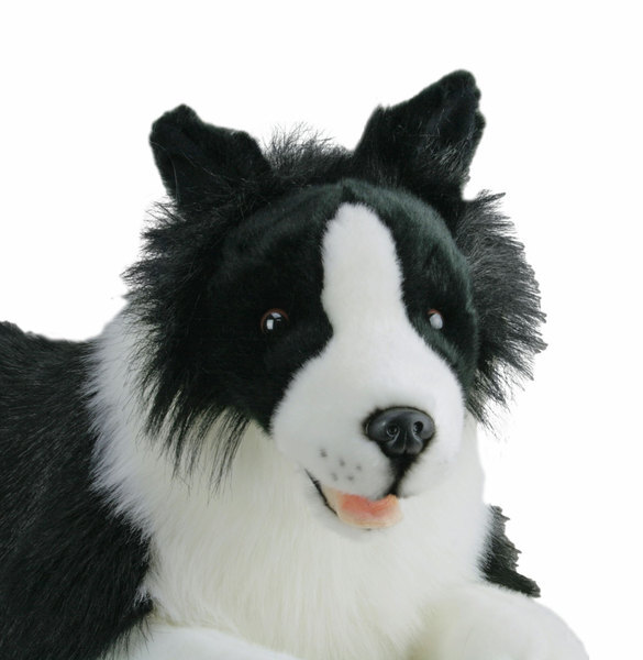 Large Super Soft Border Collie Dog Doorstop Soft Toy 