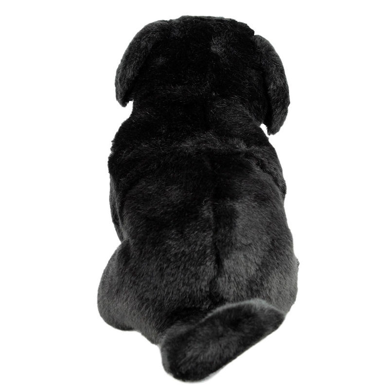 Faithful Friends FPUG04 Black Pug Dog with Organza Pull String bag 