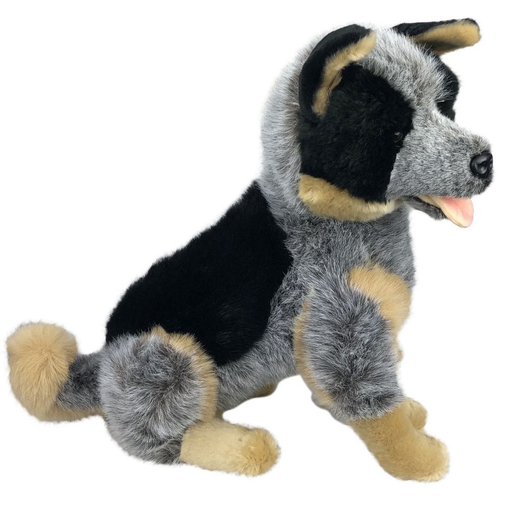 Cattle Dog Blue Heeler, Stuffed Animal Plush Toy, Rocky, Large Sitting