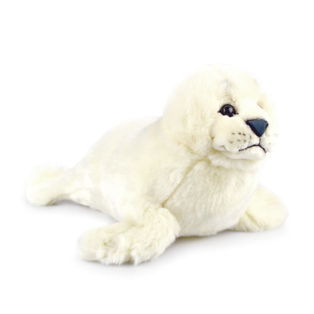 White Fur Seal Stuffed animal|36cm|soft plush toy|Korimco