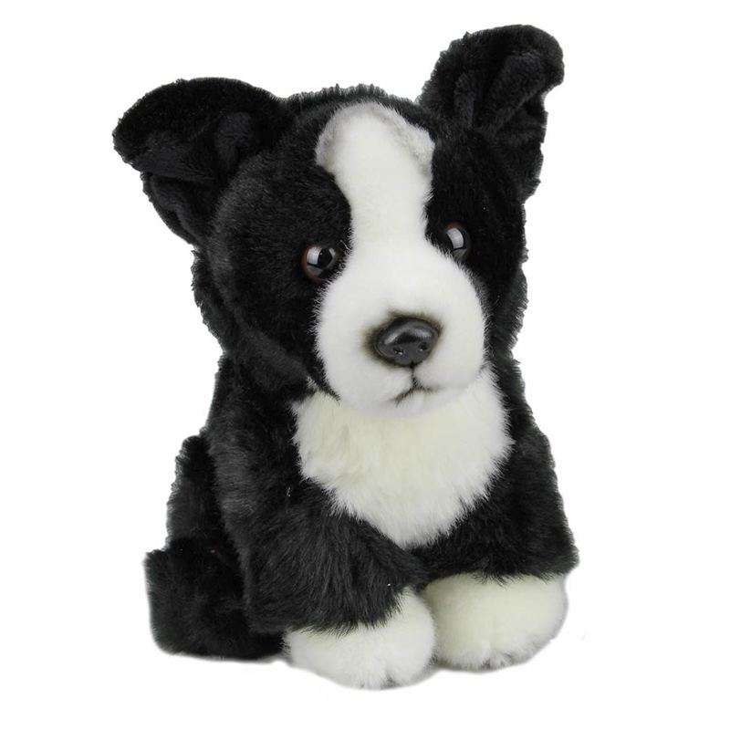 Border Collie Sitting Floppy Soft Plush Toy 8 20cm Stuffed Animal
