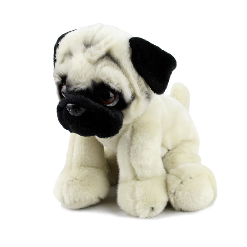 Stuffed Pug Dog Puppy Soft Cuddly Animal Toy in Costume Dressed Cuddly E99 