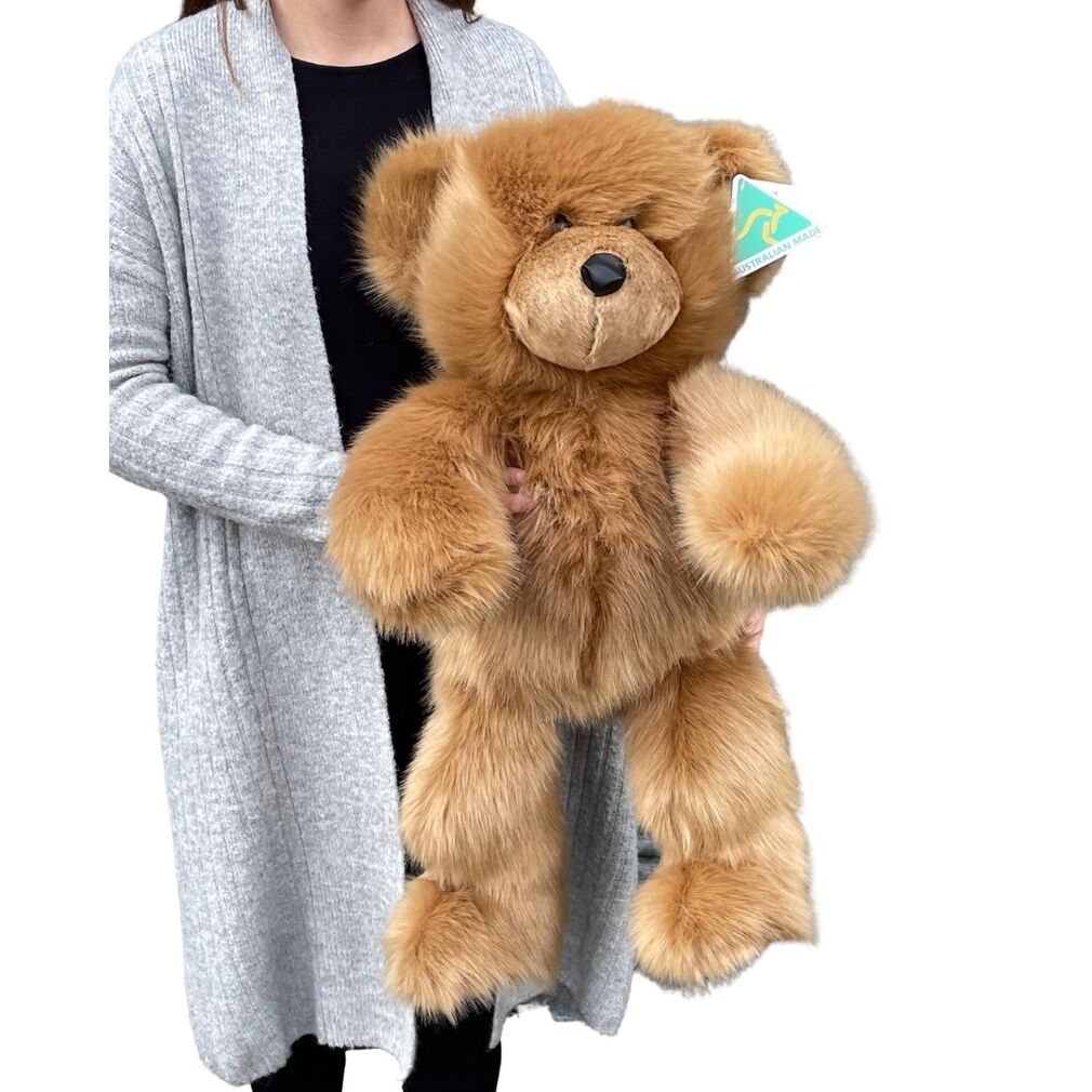 Australian Made Teddy Bear Jumbo Soft Toy - Brown