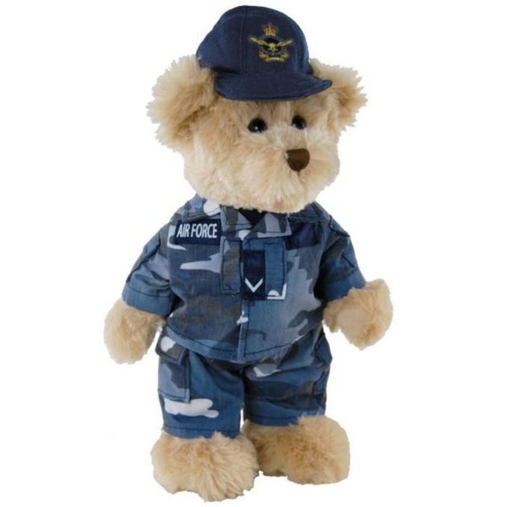 Air Force Camo Dressed Teddy Bear Tic Toc Teddies