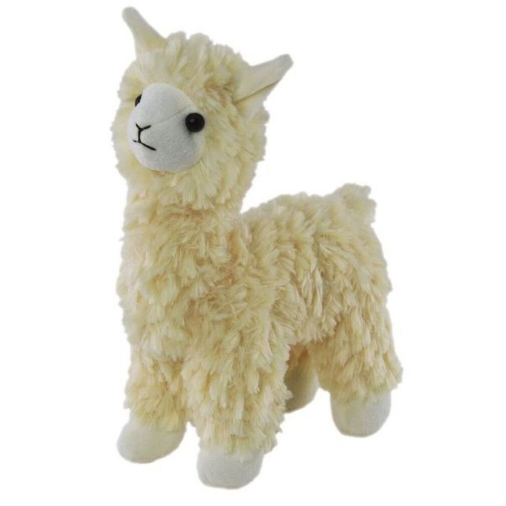 Cream Standing Llama Soft Toy - Elka