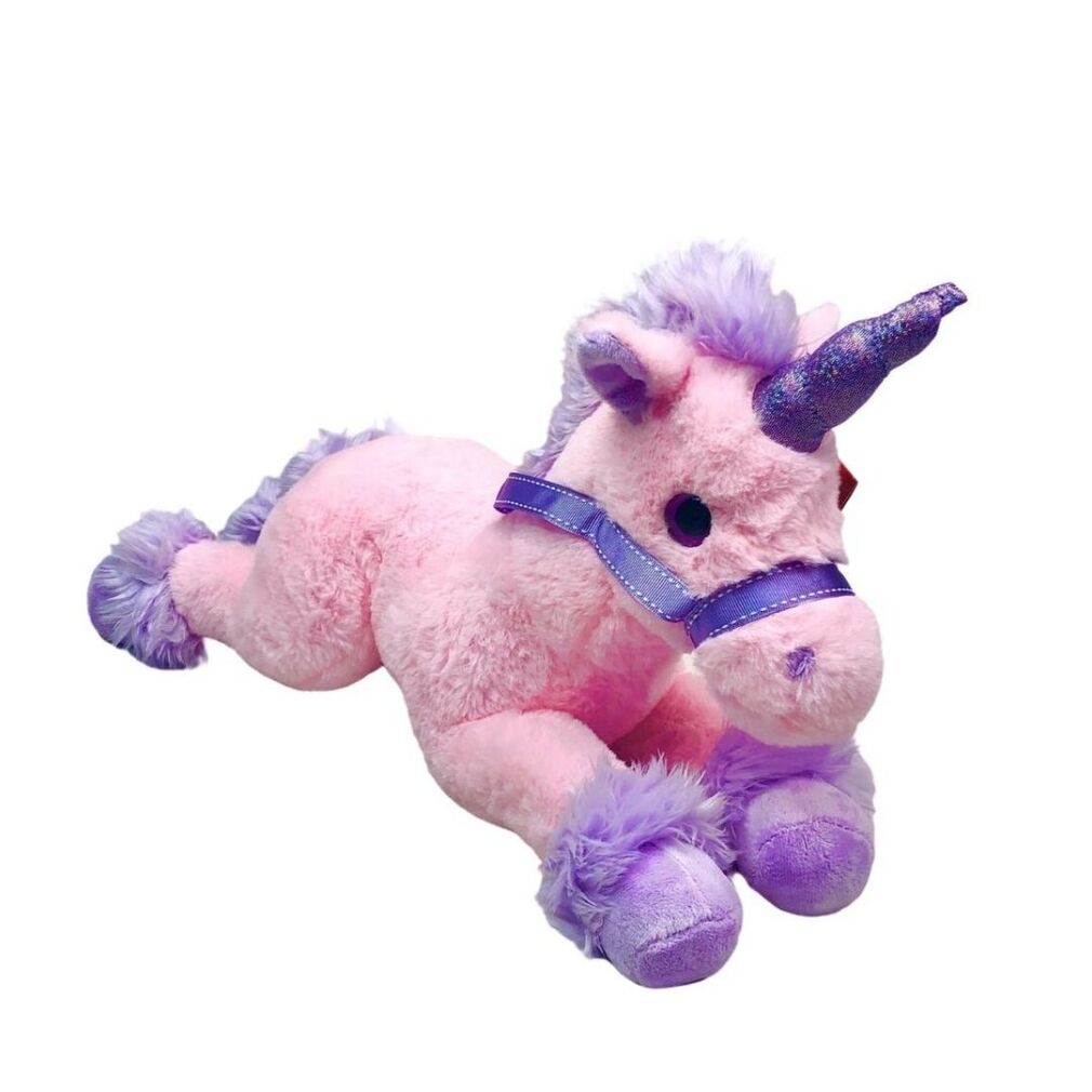 Pink Unicorn Sparkle soft plush toy 49cm Keel Toys