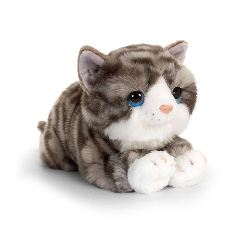 Grey and White Tabby Kitten - Keel Toys UK