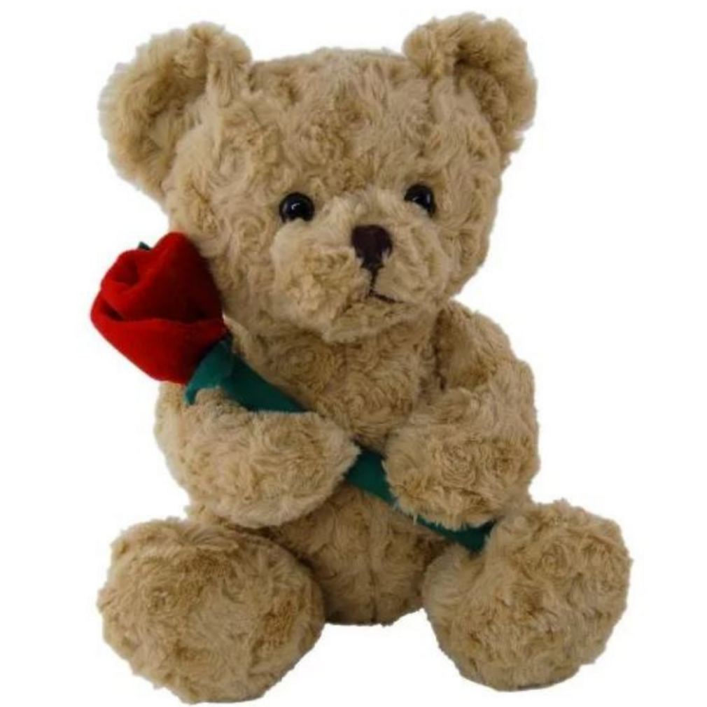Teddy Bear with Red Rose - Elka
