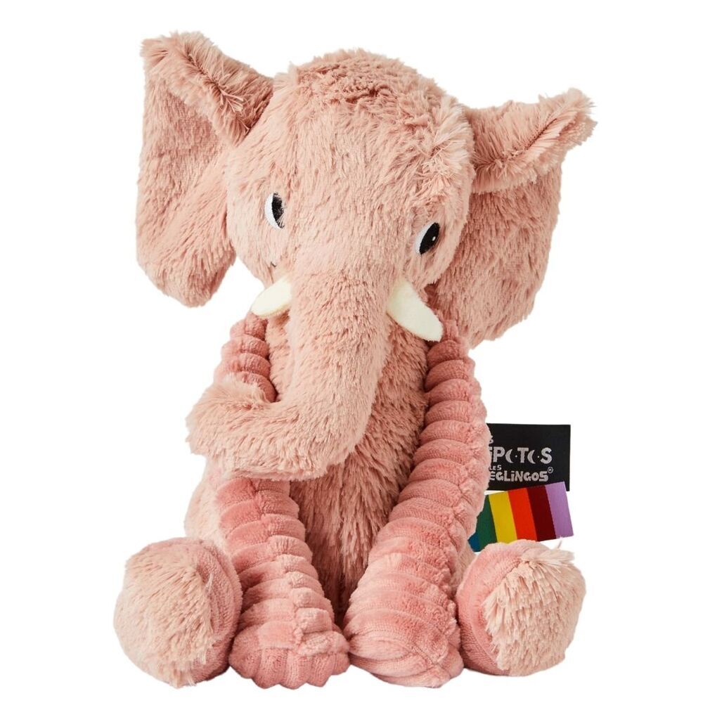 Les Deglingos Ptipotos Pink Elephant Soft Toy