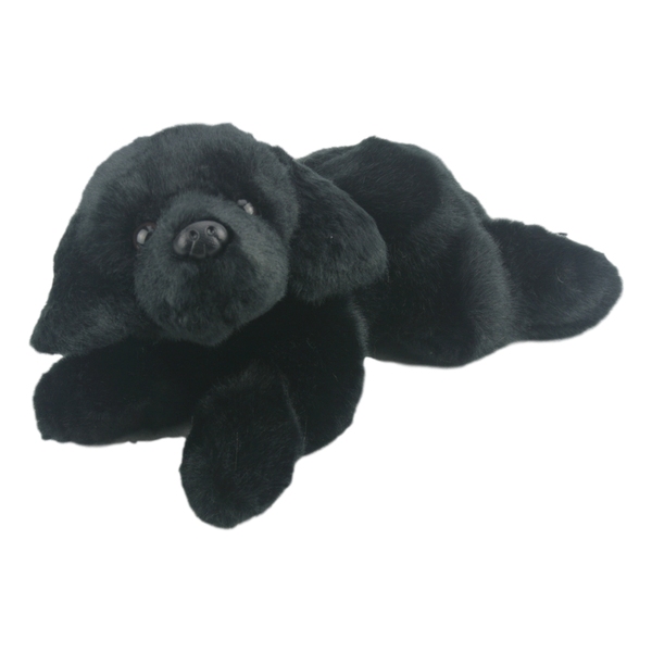 cuddly toy black labrador