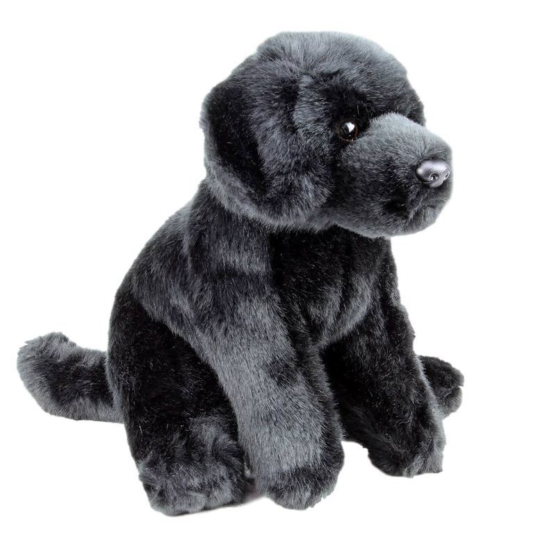 Labrador Black Dog sitting soft plush toy30cmstuffed