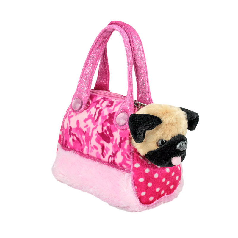 stuffed animal dog purse