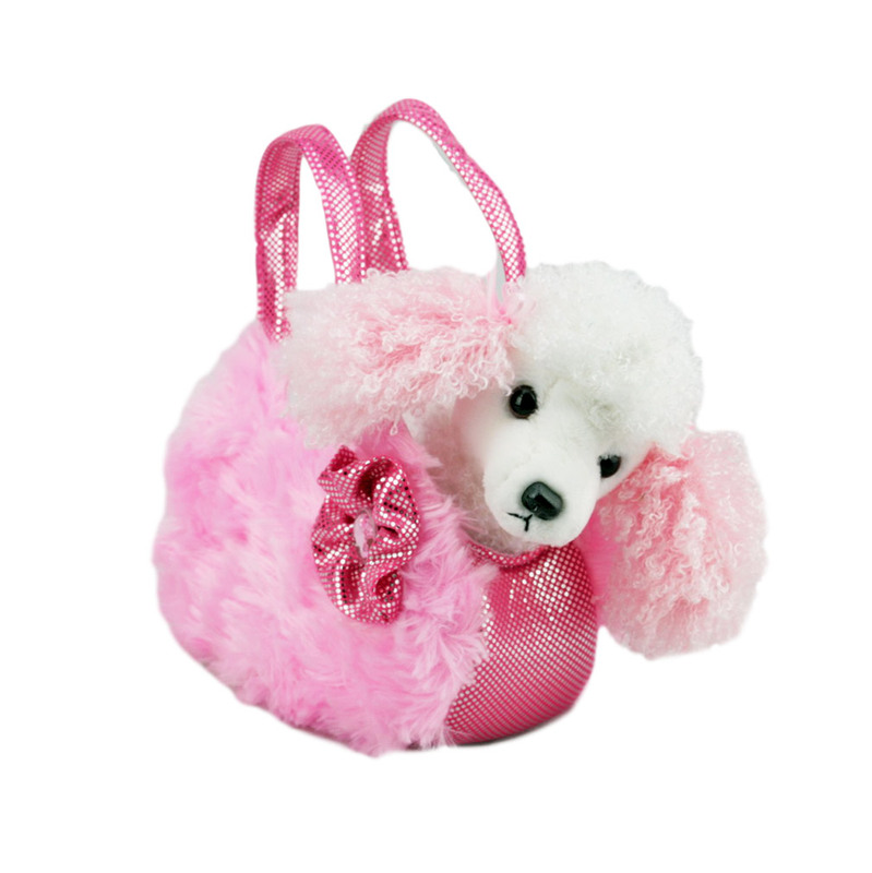 stuffed animal dog purse