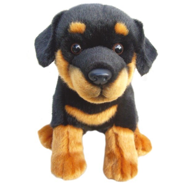 Details about   Set Ganz Rottweiler Dog Stuffed Animal Plush 12" H142 1993 & 8" HM183 