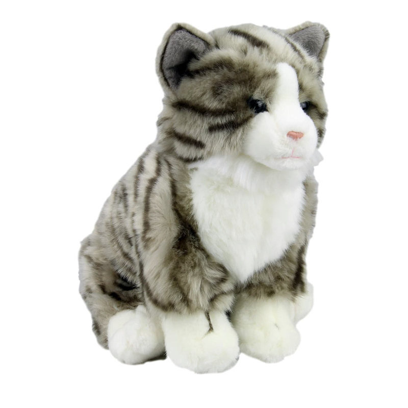 Pearl Bocchetta Plush Toys White Persian Cat 33cm Animal Stuffed Toy for Kids 