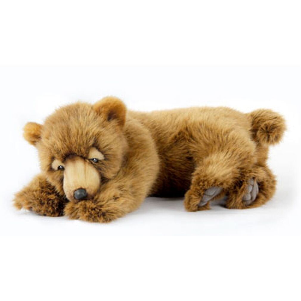 Hansa Sleeping Brown Bear soft plush toy |HansaToys