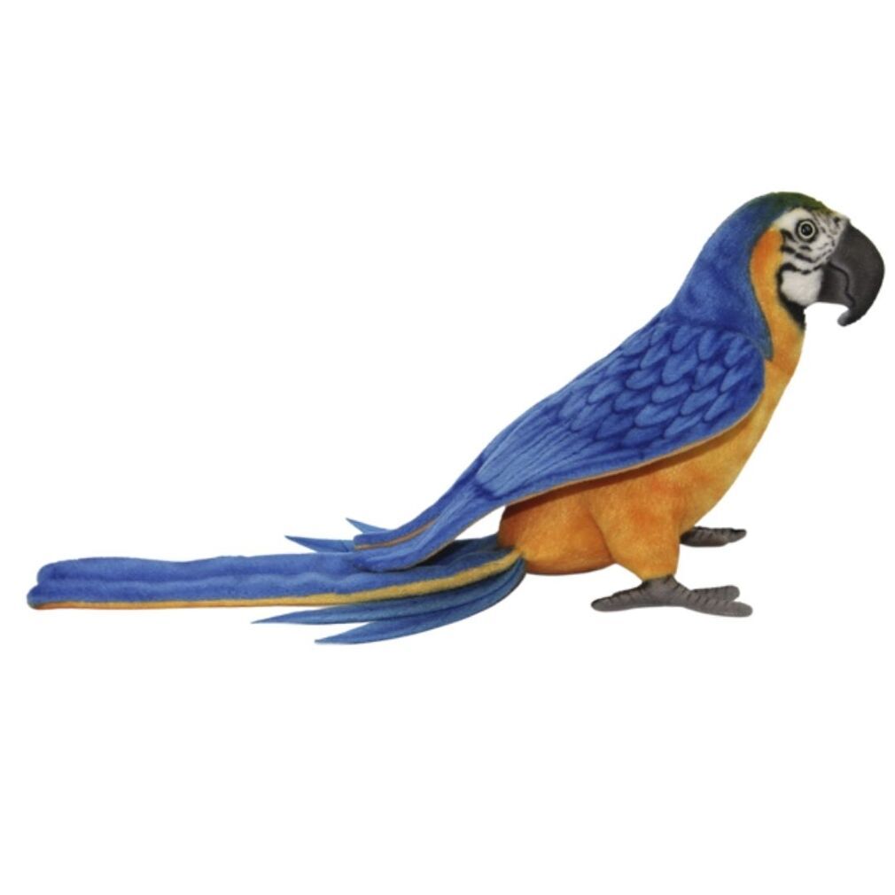 Blue and Yellow Macaw Soft Toy - Hansa