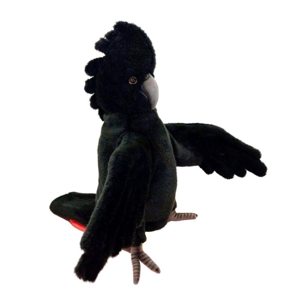 Black Cockatoo Hand Puppet - Hansa
