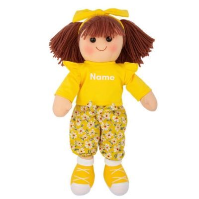 Personalised Rag Doll - Yellow