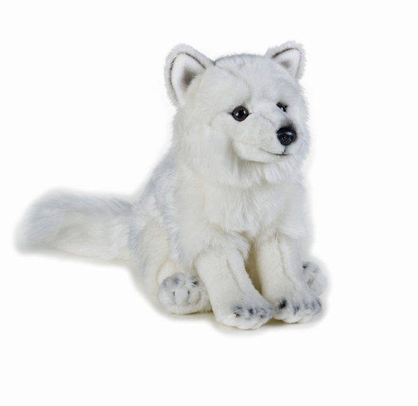 stuffed arctic fox plush animal