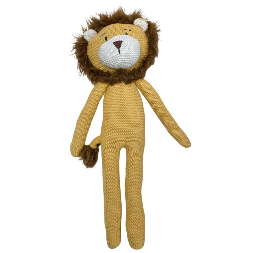 Knitted Large Lion Soft Toy - ES Kids