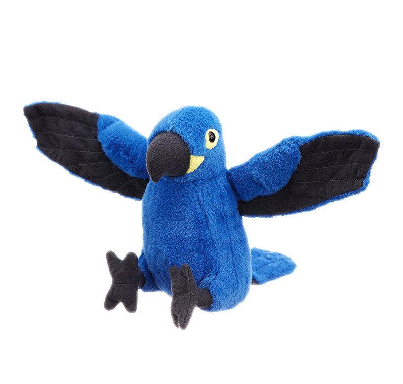 BNWT Wild Republic Hyacinth Macaw Blue Bird Animal Plush Toy 30cm/12inch 