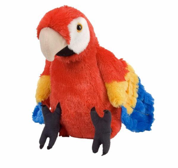 NEW BLUE & GOLD MACAW RED PARROT CUDDLY SOFT TOY TEDDY PLUSH 