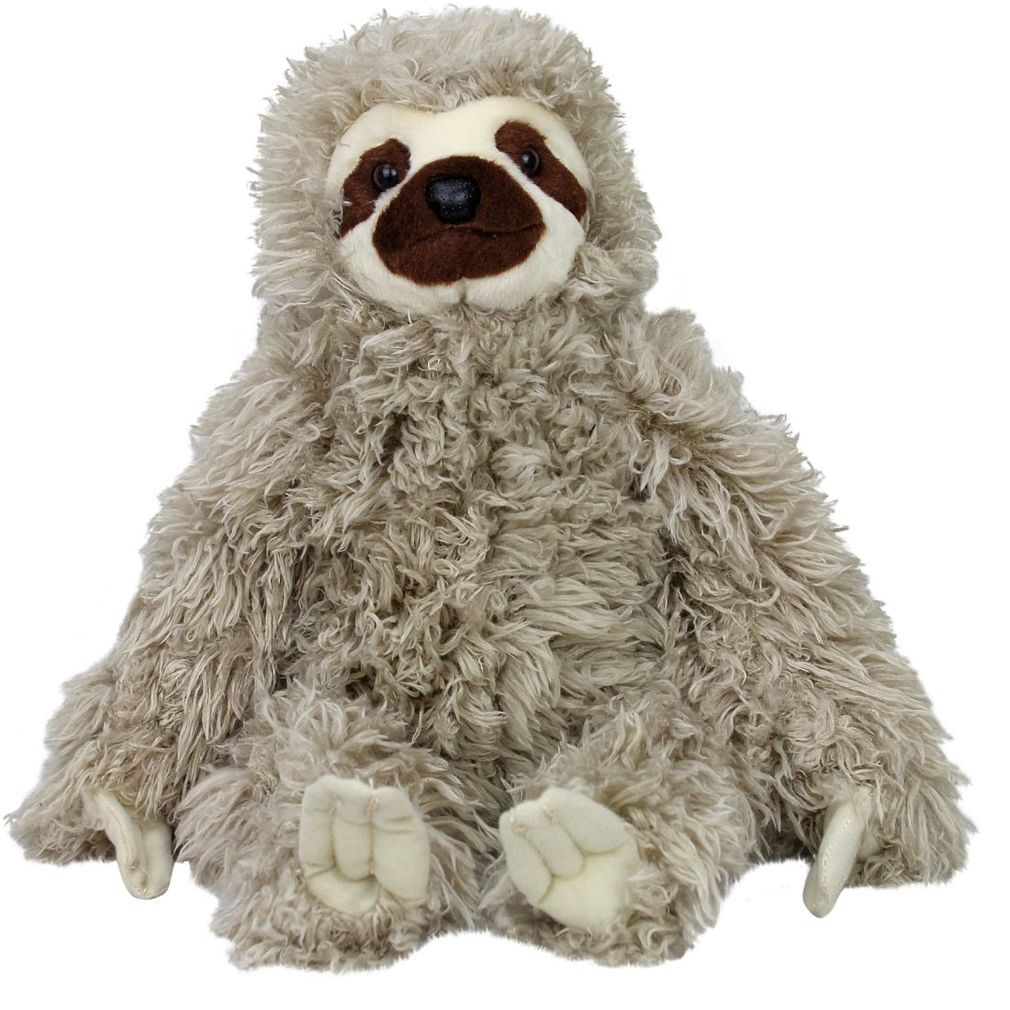 30cm Lifelike Three Toed Sloth Plush Toy Soft Stuffed Animal Doll 
