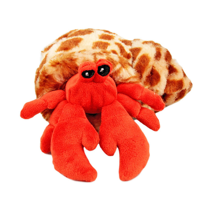 Hug'ems Hermit Crab soft plush toy|20cm|Red|stuffed animal|Wild Republic