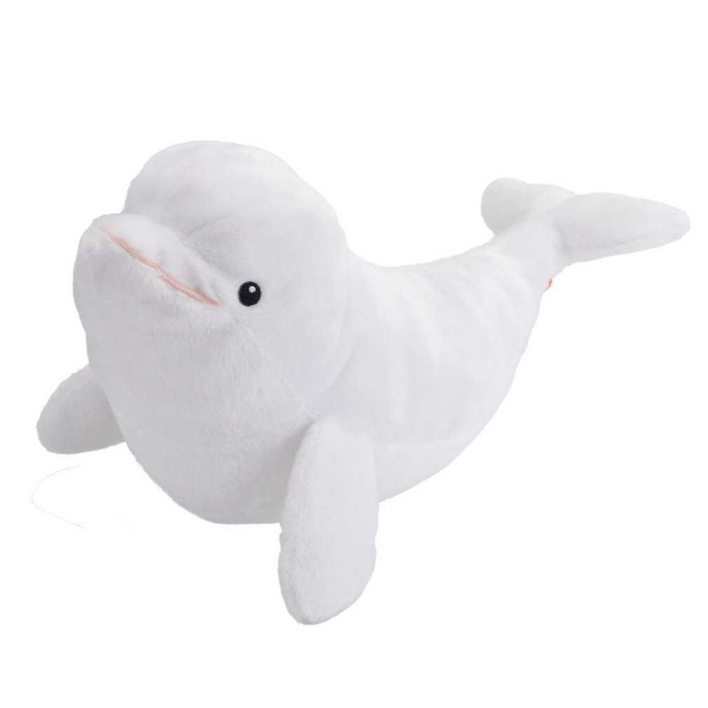 Ecokins Beluga Whale soft toy stuffed animal Wild Republic 15