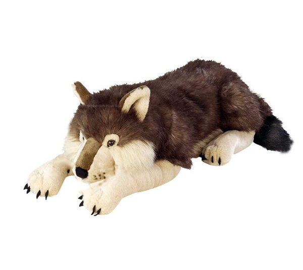 Wolf Lying Jumbo Extra Large - Wild Republic
