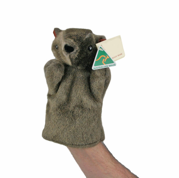 Wombat Hand Puppet - Australian Made 