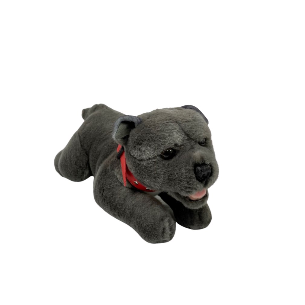 Bullet the Grey Staffy Bull Terrier Dog Plush Toy - Bocchetta