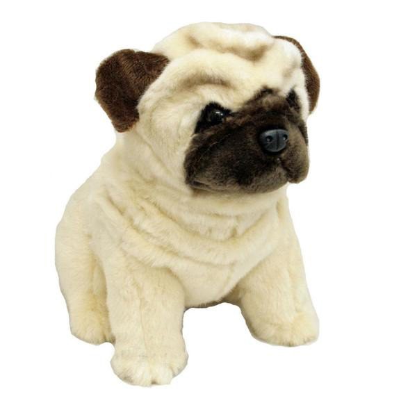 Carlotta the Fawn Pug Dog Plush Toy - Bocchetta