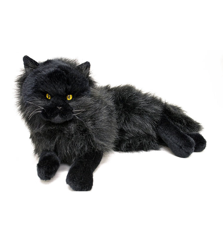 black cat stuffed animal toy