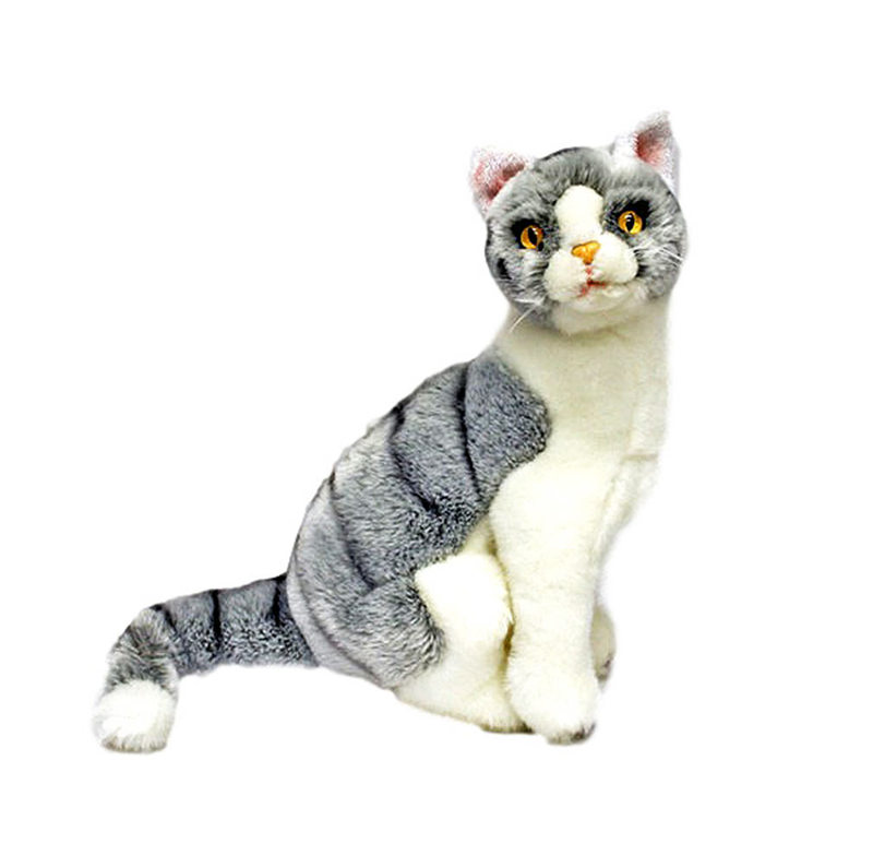 Norwegian Grey Cat stuffed animal Oslo 12'/30cm soft plush toy ...
