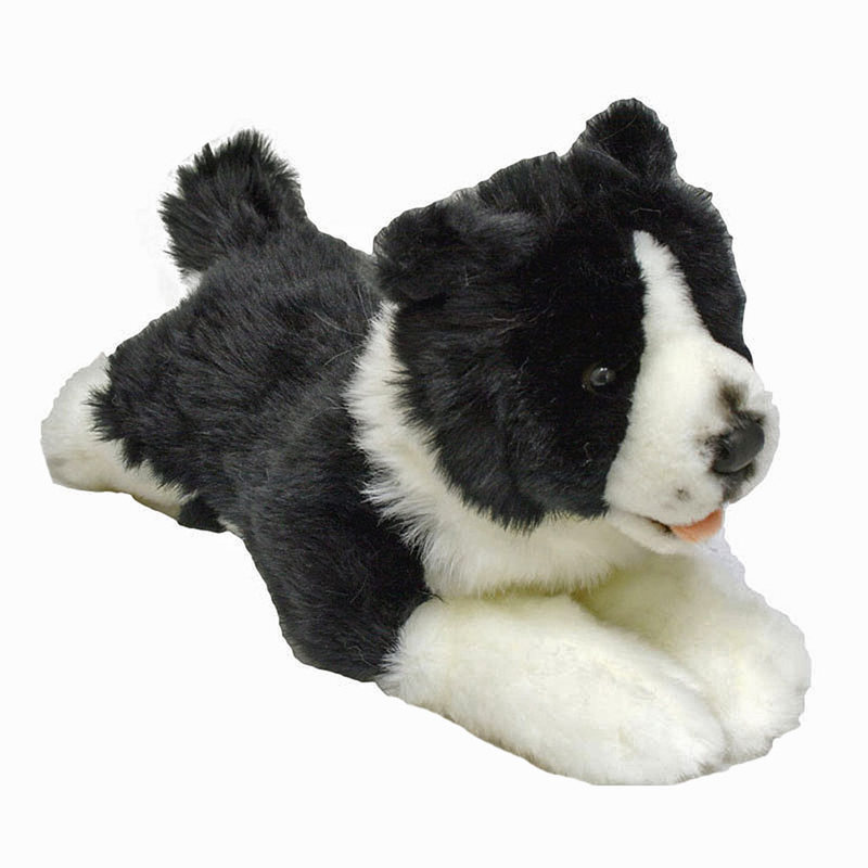 Border Collie dog lying|Stuffed animal |28cm|soft plush toy|Patch| Bocchetta