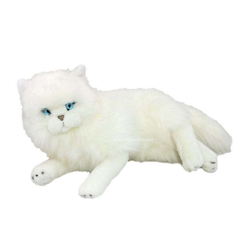 white cat plushie